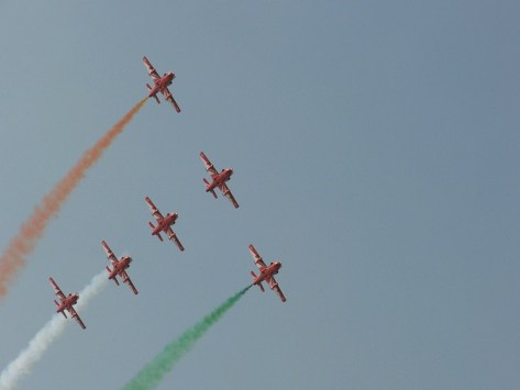 The 'Tango' formation by the Suryakirans