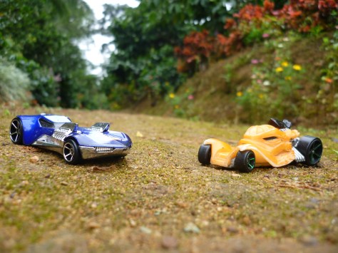 My little cousin's collection of cars