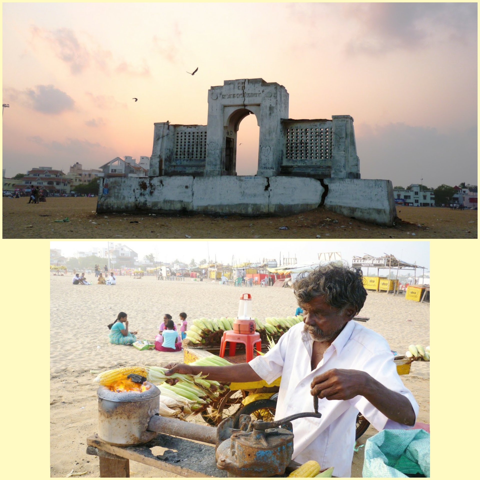 Besantnagar beach in Chennai