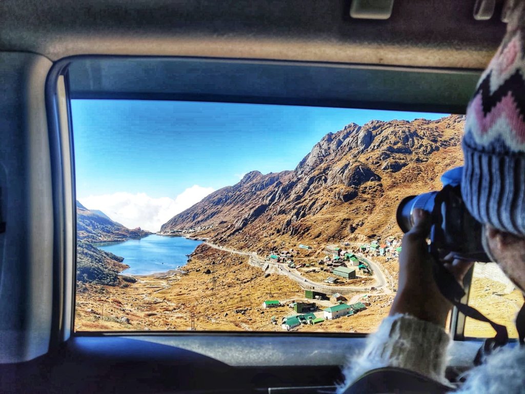 The view enroute Nathula pass