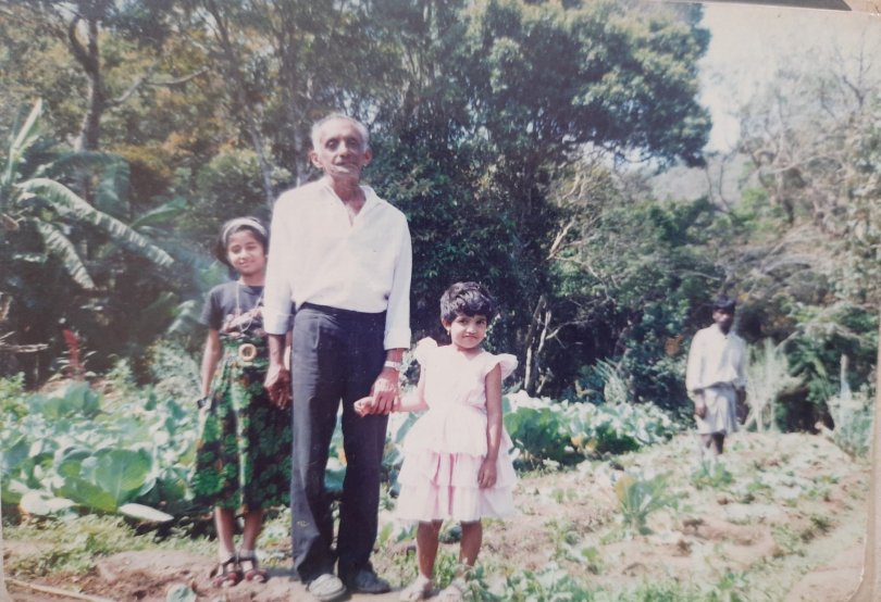 The author at Abbi falls estate