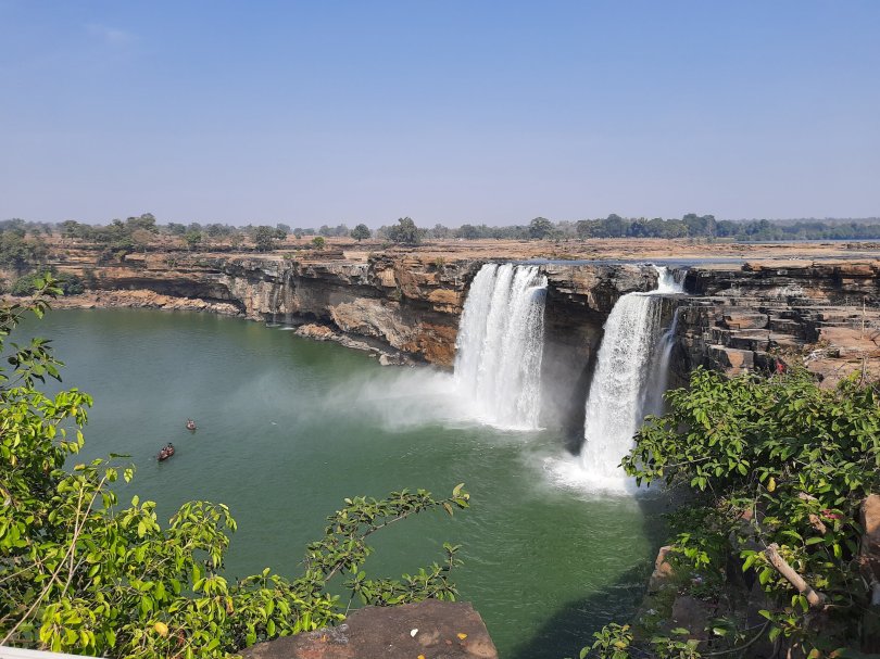 Chitrakote waterfalls during summer season