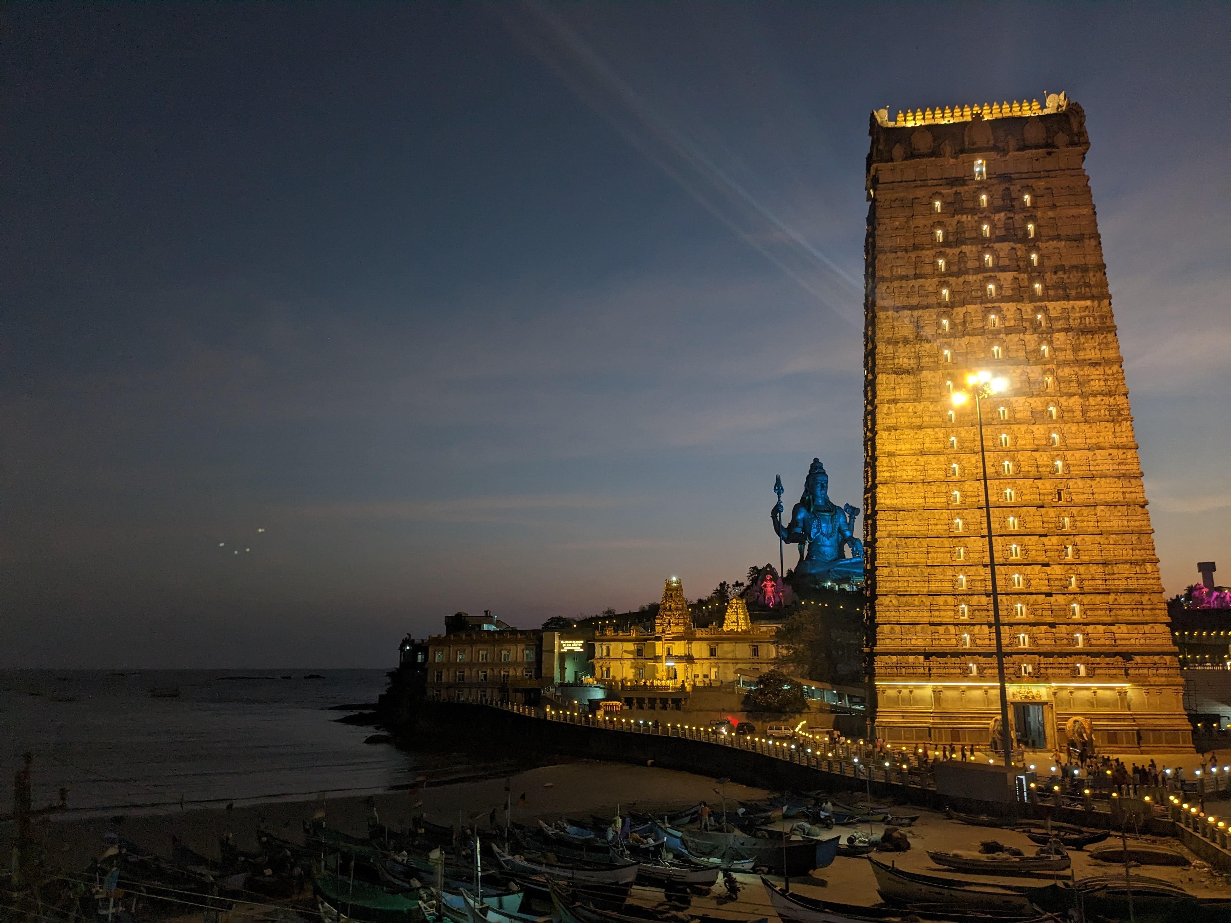 Murudeshwar temple during Sunset