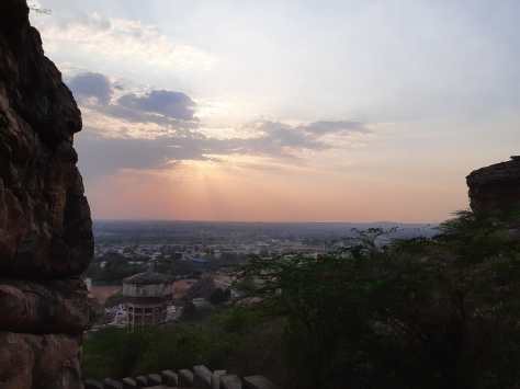 Sunset from Ranganathana Gudda- Badami