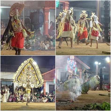 Kolams at Puthukulangara Devi padayani festival